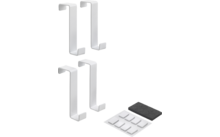 Metaltex Crochets de porte, set de 4, blanc
