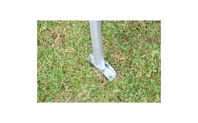 Marca pali aggiuntivi per tende e tendoni supporto uragano con morsetto e piede in acciaio 32 mm 180 - 260 cm