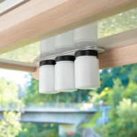Silwy Magnet-Feinkostgl&auml;ser ALL WHITE 192 ml inkl. Leiste WHITE