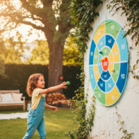 alldoro XXL Dartscheibe f&uuml;r Kinder mit &Oslash; 142 cm 