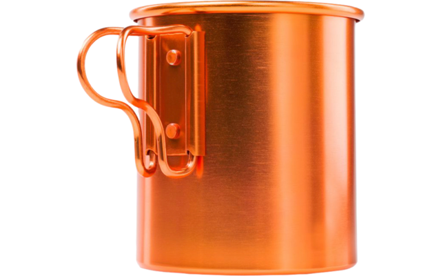 Gobelet GSI Bugaboo en aluminium avec poignées pliantes et échelle de mesure 415 ml orange