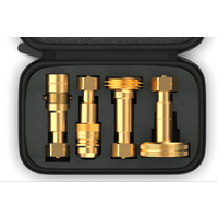 DREHMEISTER Set di adattatori per bombole di gas GPL, compresa la valigetta W21.8L/G.12