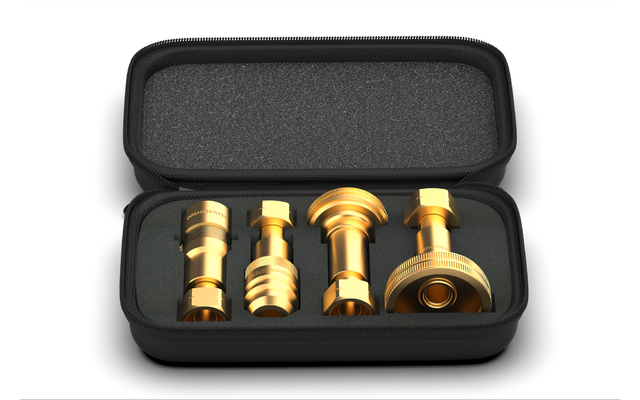 Produktbild DREHMEISTER LPG Gasflaschen Adapter Set inklusive Etui W21.8L/G.12 1