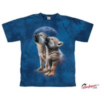 Harlekijn Huilende Wolf Pups Kinderen T-Shirt