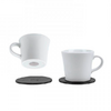 Silwy porcelain magnetic espresso cups set of 2