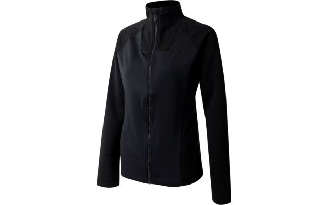 Schwarze Jacke mit Reißverschluss und Stehkragen