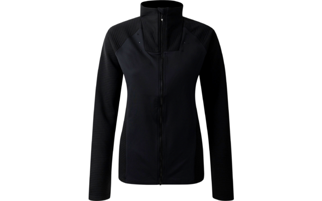 Schwarze Jacke mit hohem Kragen und Reißverschluss