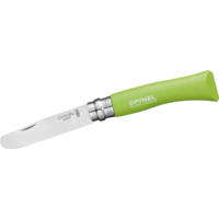 Opinel N&deg;07 zakmes voor kinderen lemmetlengte 8 cm groen