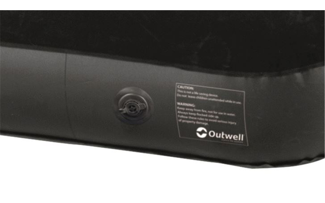 Outwell Classic Double air mattress 185 x 130 cm black / gray