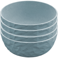 Koziol Club Bowl Schale 4-tlg. 700 ml - Nature Flower Blue