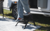 Berger AluStep Duo blackline klappbarer Doppeltritt aus Aluminium schwarz (H&ouml;he 38 cm)