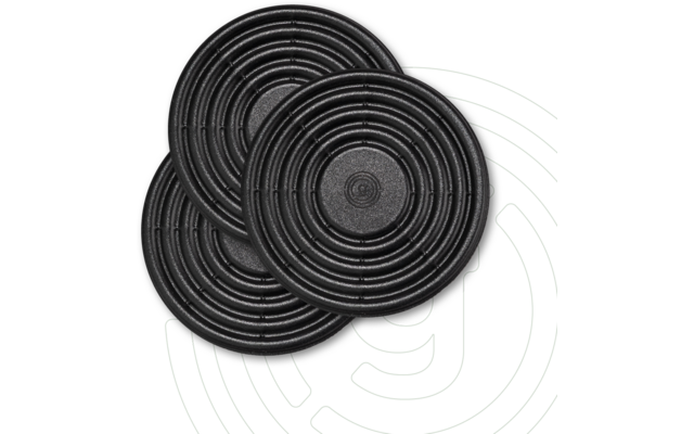 Produktbild Gelmags MagUp-Pads magnetisches Stapelset &Oslash; 10 cm ohne Kleber&uuml;ckseite 3-teilig schwarz 1