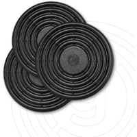 Gelmags MagUp-Pads magnetisches Stapelset &Oslash; 10 cm ohne Kleber&uuml;ckseite 3-teilig schwarz