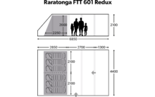 753359 - Dometic ECO Rarotonga FTT 601 Aufblasbares &Ouml;ko-Campingzelt f&uuml;r 6 Personen
