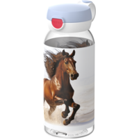 Mepal Campus Kinder-Trinkflasche mit Klappdeckel auslaufsicher 600 ml Wild Horse