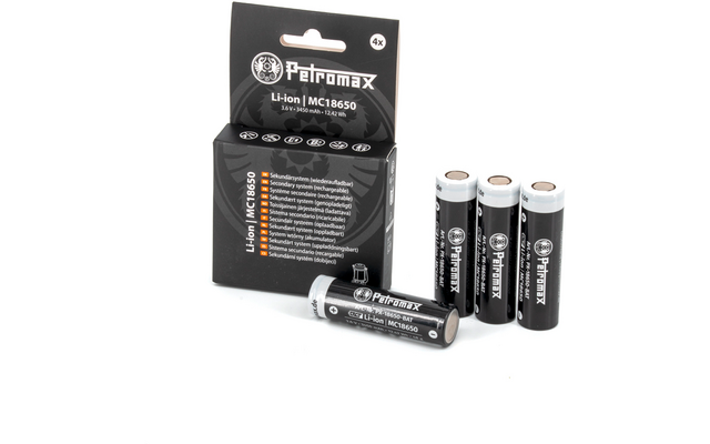 Imagen del producto Petromax Akku 18650 Batterie 4er-Pack  1