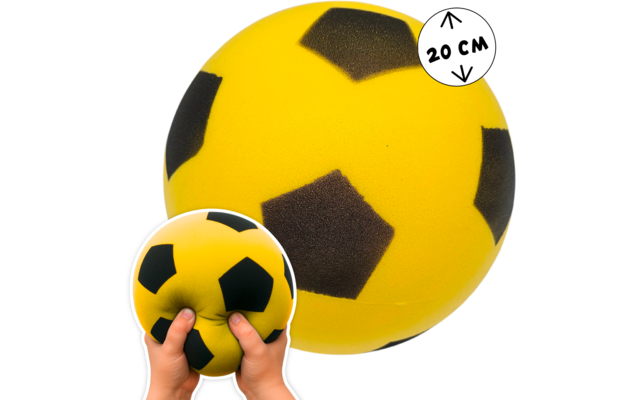 Produktbild alldoro Schaumstoffball im Fussball Design f&uuml;r Kinder 20 cm  1
