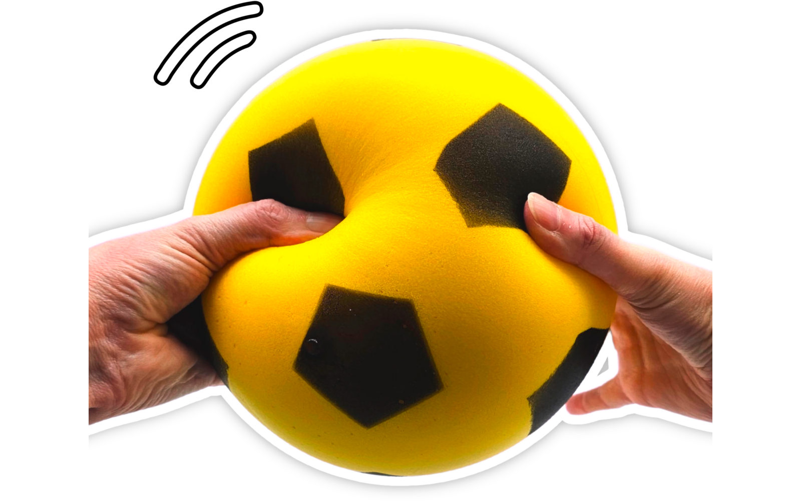 Produktbild alldoro Schaumstoffball im Fussball Design f&uuml;r Kinder 20 cm  1