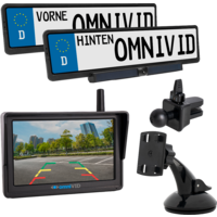 Set retromarcia senza cavi omniVID Solar5 Duo con 2 telecamere e pannelli solari