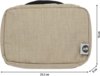 Berger Travel Washbag Kulturbeutel beige