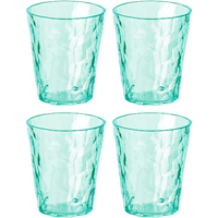 Koziol Superglass CLUB N&ordm; 1 Juego de 4 250 ml jade transparente