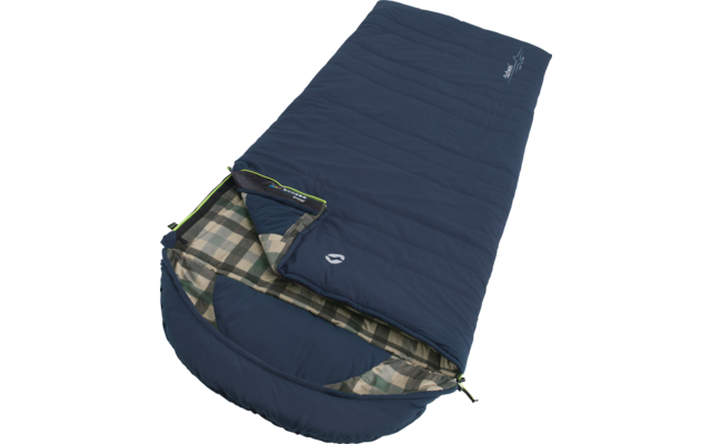 Outwell Camper Lux manta saco de dormir 235 cm cremallera izquierda