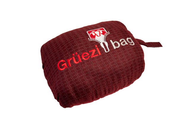 Grüezi Bag Feater - The Feet Heater Dark Red beheizbarer Zusatzsack