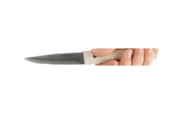 Couteau à éplucher Homeys Vitt 9 cm beige/argenté