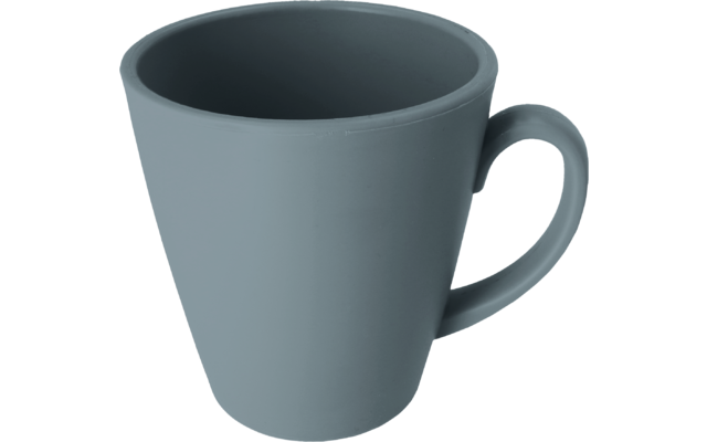 Graue Tasse mit Henkel