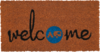 Berger Welcome blue Kokos Fu&szlig;matte 50 x 25 cm