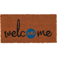 Berger kokos deurmat Welkom blauw 50 x 25 cm