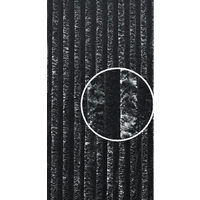 Rideau velours chenille black/blackmix 185 x 56 cm