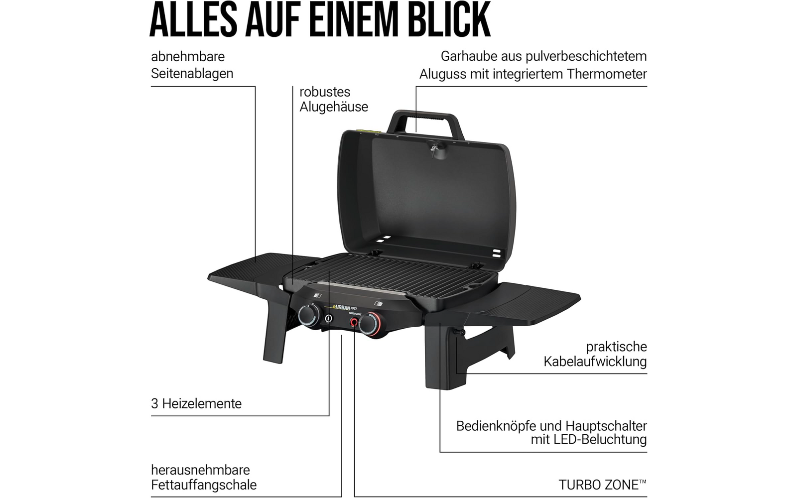 Produktbild Enders eUrban II Elektrogrill 2.200 W 1