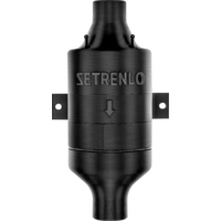 Sistema di ventilazione Setrelno Inline per toilette con filtro a carboni attivi 24 volt standard > 45 m&sup3;/h
