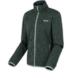Dunkelgrüne Fleecejacke mit Reißverschluss und Stehkragen