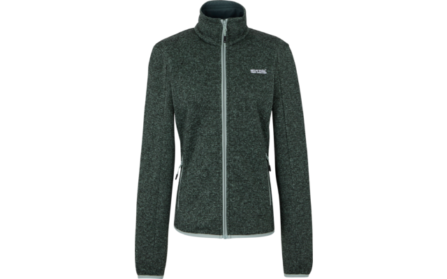 Grüne Jacke mit Reißverschluss und Stehkragen