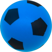 alldoro Schaumstoffball im Fussball Design f&uuml;r Kinder 20 cm blau