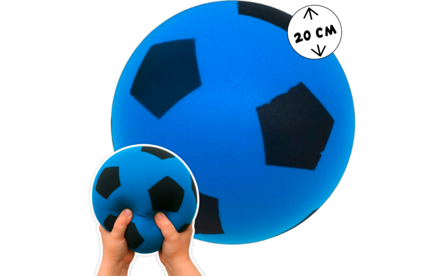 Produktbild alldoro Schaumstoffball im Fussball Design f&uuml;r Kinder 20 cm  1