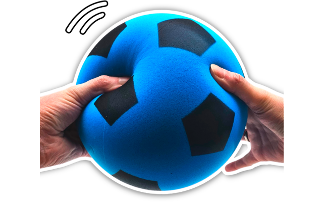 Produktbild alldoro Schaumstoffball im Fussball Design f&uuml;r Kinder 20 cm  1