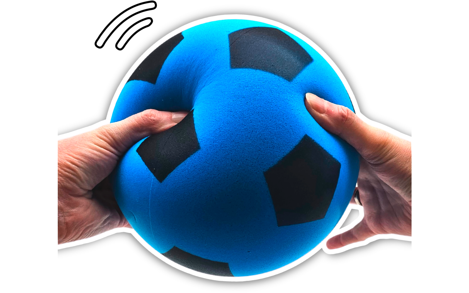 Produktbild alldoro Schaumstoffball im Fussball Design f&uuml;r Kinder 20 cm  1