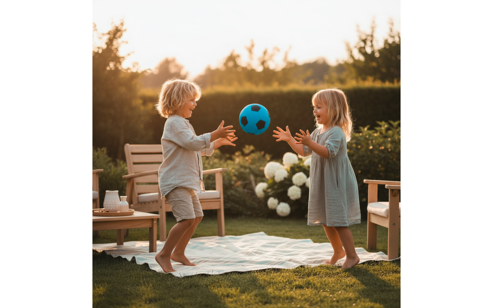 Produktbild alldoro Schaumstoffball im Fussball Design f&uuml;r Kinder 20 cm  1