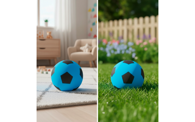 Produktbild alldoro Schaumstoffball im Fussball Design f&uuml;r Kinder 20 cm  1