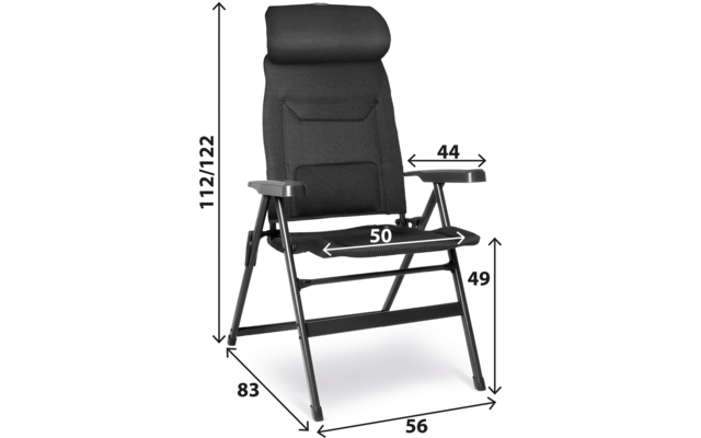 Produktbild Brunner Aravel Vitachic H2L Campingstuhl verstellbar 1