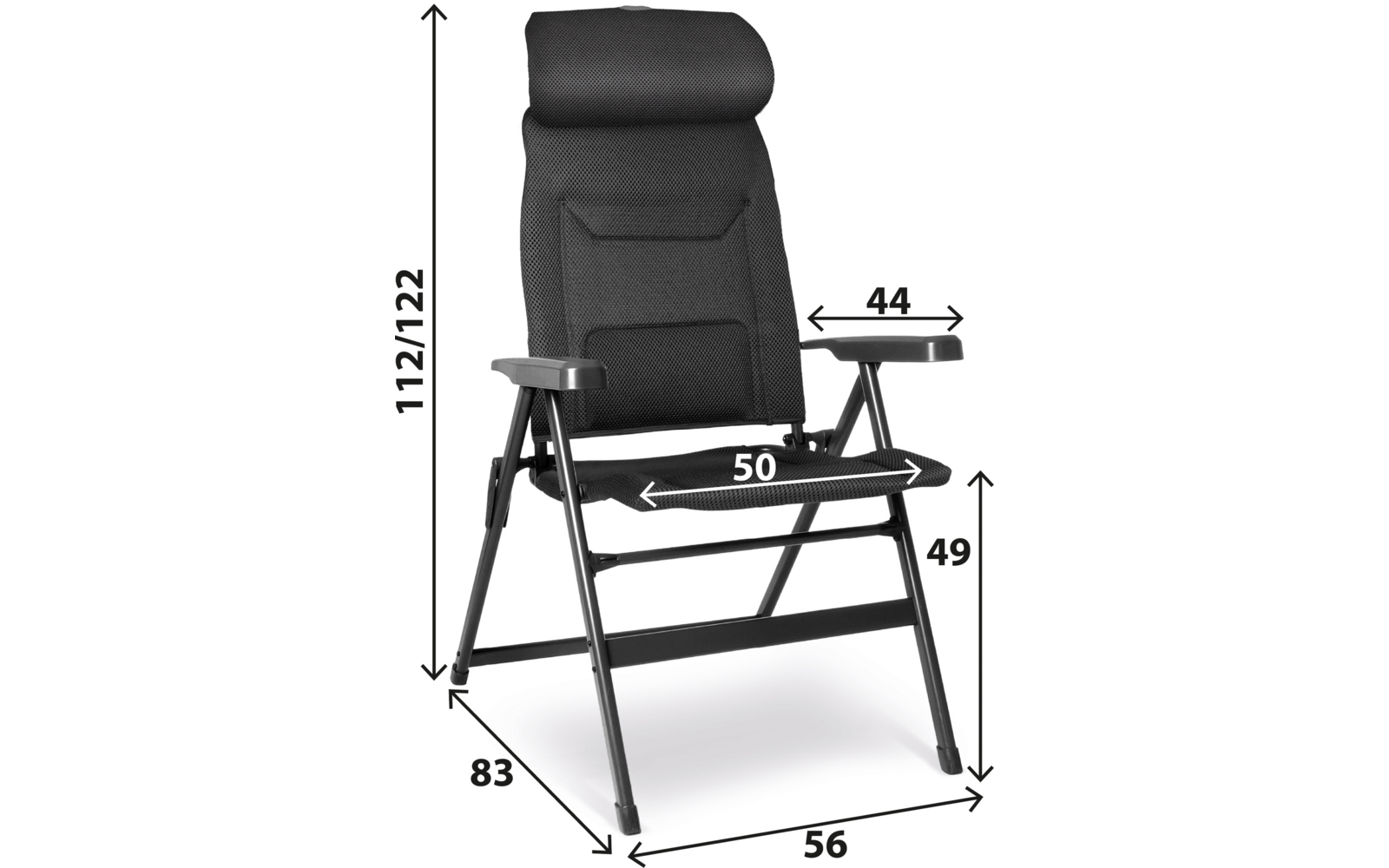 Produktbild Brunner Aravel Vitachic H2L Campingstuhl verstellbar 1