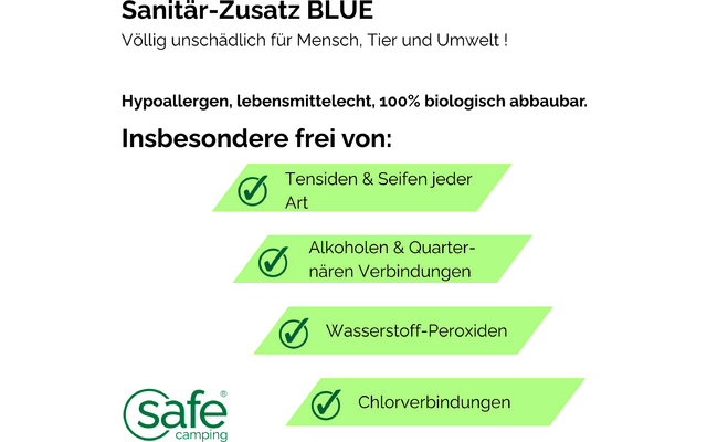 Produktbild Safe Camping Sanit&auml;r-Zusatz Blue 1
