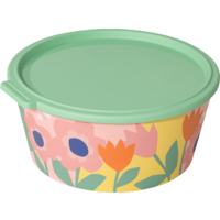 Koziol Nora Box Blooms Schale mit Deckel 2,2 Liter sweet pink/ mid green