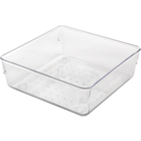 Metaltex Schubladen Organizer / Beh&auml;lter stapelbar transparent small wide