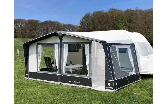 Walker Dynamic 250 caravan awning with steel poles, size 915, dimensions 900 - 930 cm