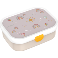 Mepal Campus lunchbox met bento-inzet van polypropyleen met uitneembaar bentovak en vork 750 ml Sunshine en rainbow