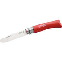 Opinel N&deg;07 zakmes voor kinderen lemmetlengte 8 cm rood